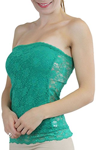 Image of ToBeInStyle Women's Cotton-Spandex Blend Stretchy Tube Top