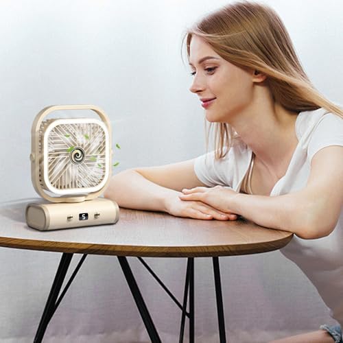 Ventilateur de bureau silencieux portable rechargeable petit modèle