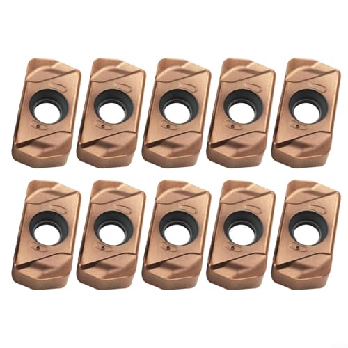 10 pezzi LNMU0303ZER-MJ AH725 Inserto in carburo CNC Tornio Utensili per Semifinitura e Finitura Lavorazione dei Metalli Fresa Fresa con Alta Resistenza alla Presa Lavorazione Industriale