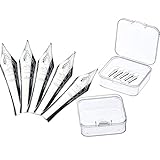 Material: metal 5PCS Los plumas de la pluma de caben la pluma de Jinhao 159/450/750, plata, pluma media