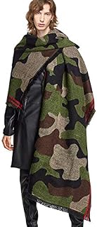 Echolife Cashmere Wool Camouflage Scarf Poncho Pashmina Shawl and Wrap for Women