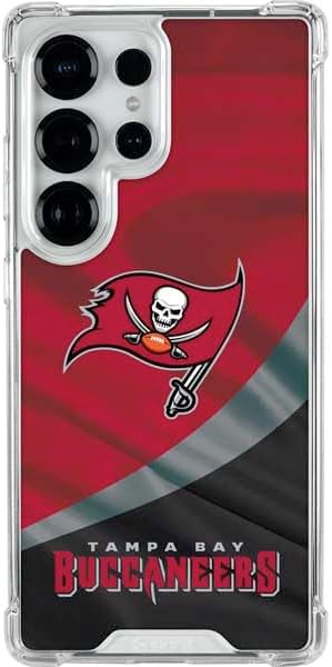 Skinit Clear Phone Case Compatible with Galaxy S25 Ultra - Officially Licensed NFL Tampa Bay Buccaneers Design