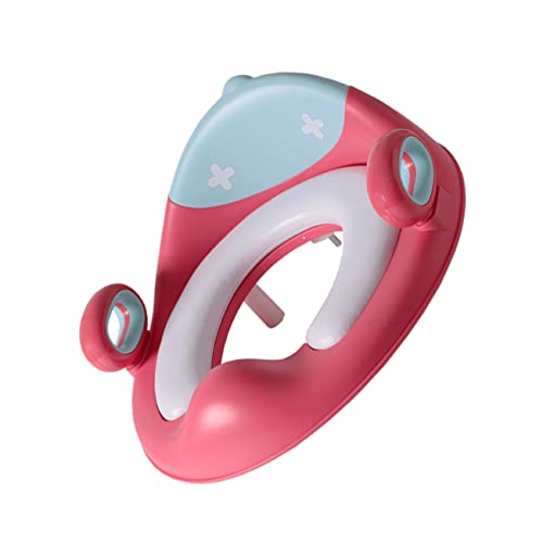 VICASKY 折りたたみ式ベビートイレトレーニング ハンドル付き 子供用トイレ補助便座 ガードデザインで汚れ防止 男の子 女の子対応 クッション入り