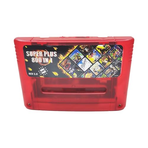 SNES/SFC Game Cartridge with 800+ Games - DSP Chip Support, 8GB TF Card, Fast Loading, REV 3.0 Game...
