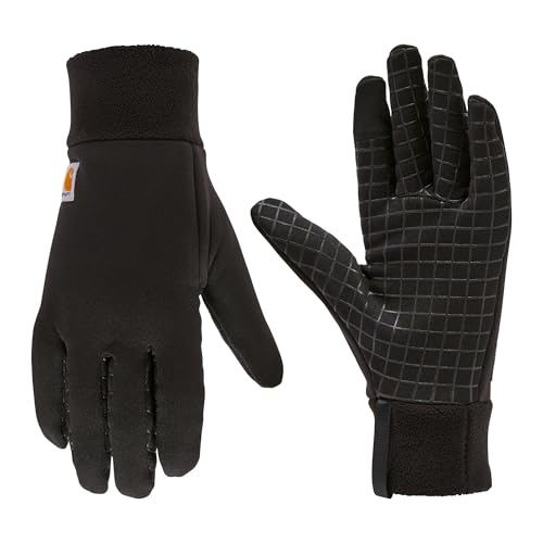 Carhartt Men's Stretch Fleece Liner Glove, Black, Large