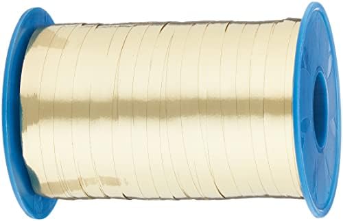 C.E. Pattberg Mexico Metallic Gift Ribbon Slate (Grey), 270 Yards of Balloonribbon for Gift Wrapping, 0.39 inches Width, Accessories for Decoration & Handicrafts, Decoration Ribbon for Presents