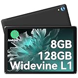 Laptok Tablet, Android 15 Tablet, 11 Zoll, 24 GB RAM, 128 GB ROM, 1 TB TF, erweiterbar – Grau