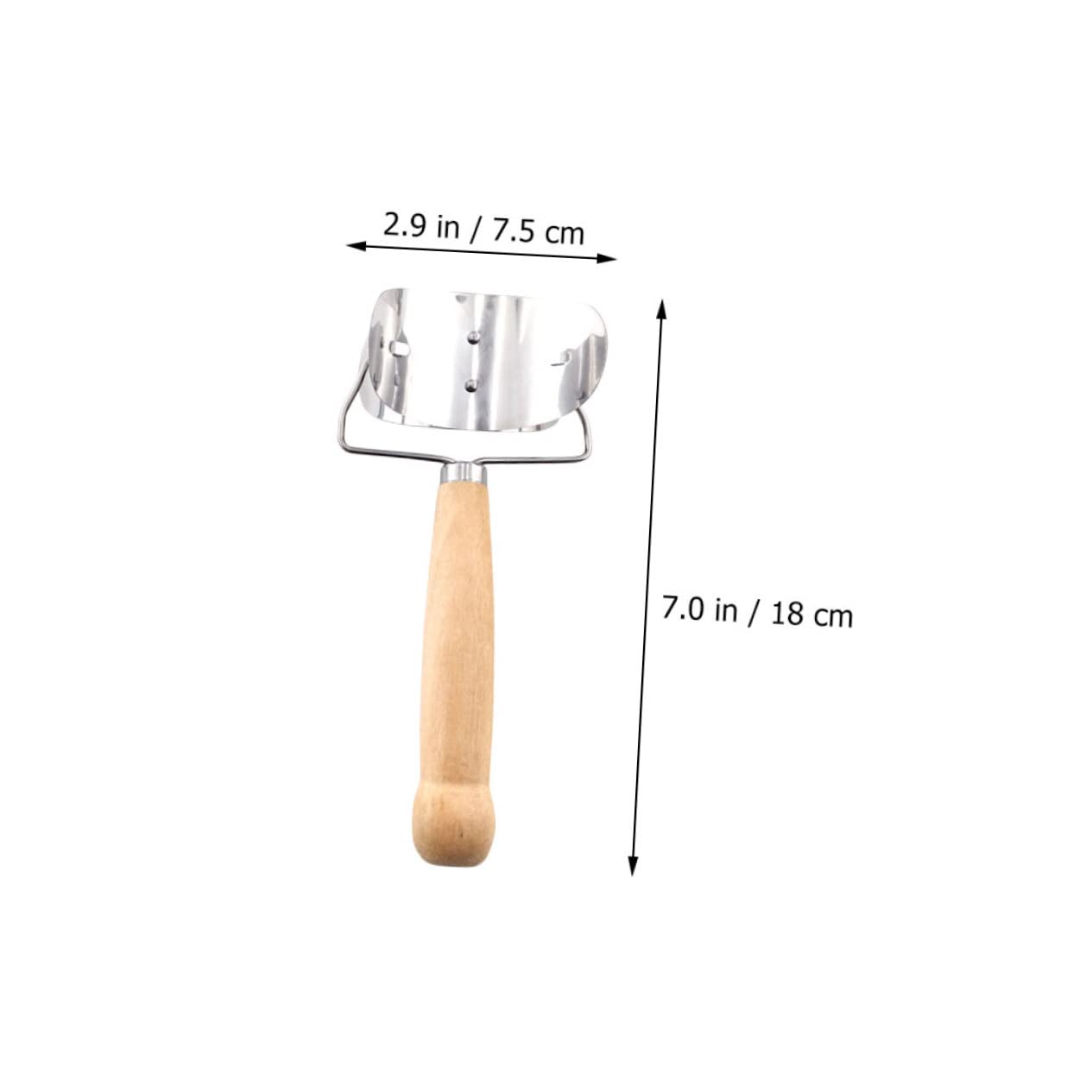 DECHOUS Sturdy Dumpling Skin Makers 7cm Diameter Stainless Steel Dumpling Wrapper Molds Ergonomic Design Non-Stick Surface Perfect for Making Various Pies