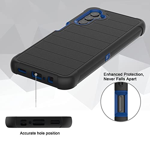 Leptech For Galaxy A13 5G Case, For Galaxy A04S Case With Tpu Screen Protector, [Holster Series] Heavy Duty Protective Phone Cover With Kickstand Belt Clip Case For Samsung Galaxy A13 5G (Black) #TOP7