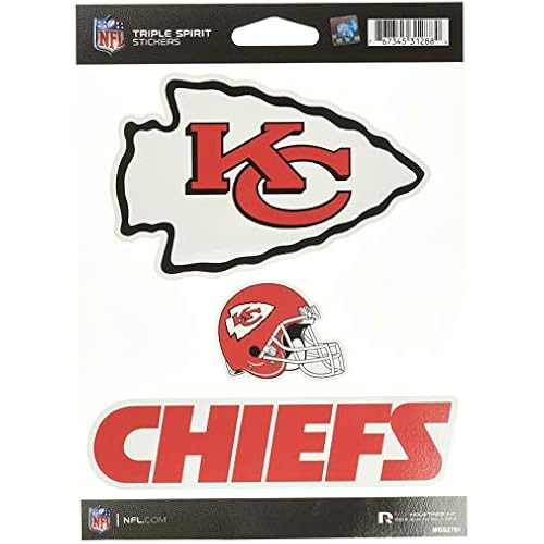 Rico Industries NFL Football Triple Spirit Stickers Triple Sticker Sheet