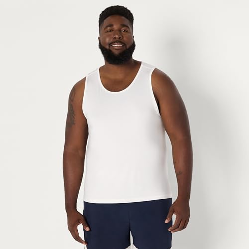 Image of Amazon Essentials Men's Quick Dry Tech Stretch Active Sleeveless Gym Tank Top Workout Shirt