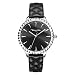 Produktbild Thomas Sabo Damen Armbanduhr Rebel at Heart Analog Mechanik Leder Schwarz Silber WA0321-203-203-38 MM