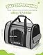 Pecute Transportbox Katze,Katzen Transportboxen mit Haustiernest, Faltbare Katzentasche Transporttasche, Hundetragetasche mit Einstellbar Schultergurt für Katzen Kleiner Hund Welpe