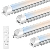 JESLED LED Shop Lights 4FT with Remote, 45W 5400LM Dimmable Linkable Garage Light, 3000K-7000K Adjustable Color Temperature, for Workshop, Basement, Workbench, ETL Listed 4 Pack