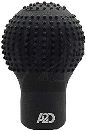 A2D? Manual Transmission Gears Pattern Stretchable Rubber Shift Knob/Lever Cover for Extra Grip and Protection Round Black for Maruti Suzuki Swift Type 3