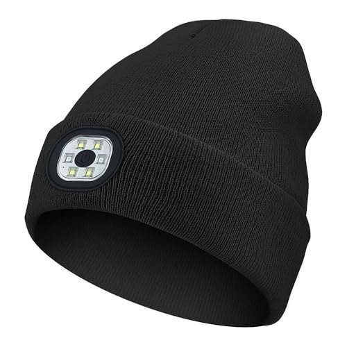 TRIXES Gorro LED con 3 Modos – Recargable por USB, LED Desmontable, Lavable a máquina, Seguridad Manos Libres para pasear al Perro, Correr y desplazamientos nocturnos - imagen 8