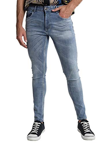 SIX VALVES - Pantalon Denim Blue Skinny | Skinny de Tiro - Medio Cover