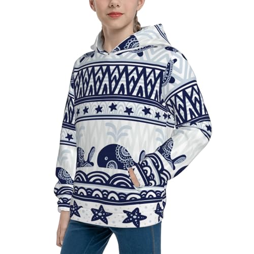 Sea Underwater Animals1 Kid Hoodies Boys Sweatshirts Girls Pullover with Pocket2