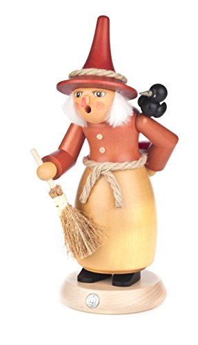 Räucherfrau Hexe von DREGENO SEIFFEN 25cm – Original erzgebirgische...