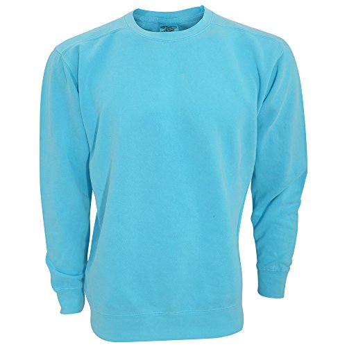 Comfort Colors Adults Unisex Crew Neck Sweatshirt, Lagoon Blue, X-Large