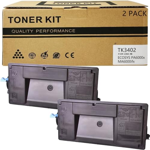 TRICARI TK-3402 Toner Compatible for Kyocera TK3402 Black 2 Pack for Kyocera ECOSYS PA4500x MA4500ix MA4500ikx Toner Cartridge