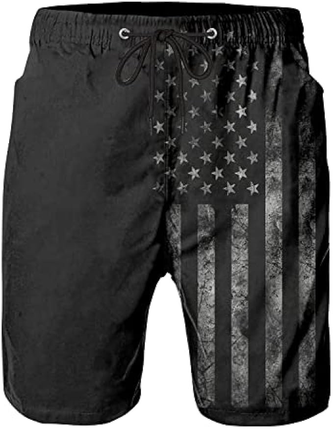 Mens Swim Trunks Quick Dry Board Shorts with Mesh Lining, Breathable Fit Beach Shorts Swimwear Bathing Suits