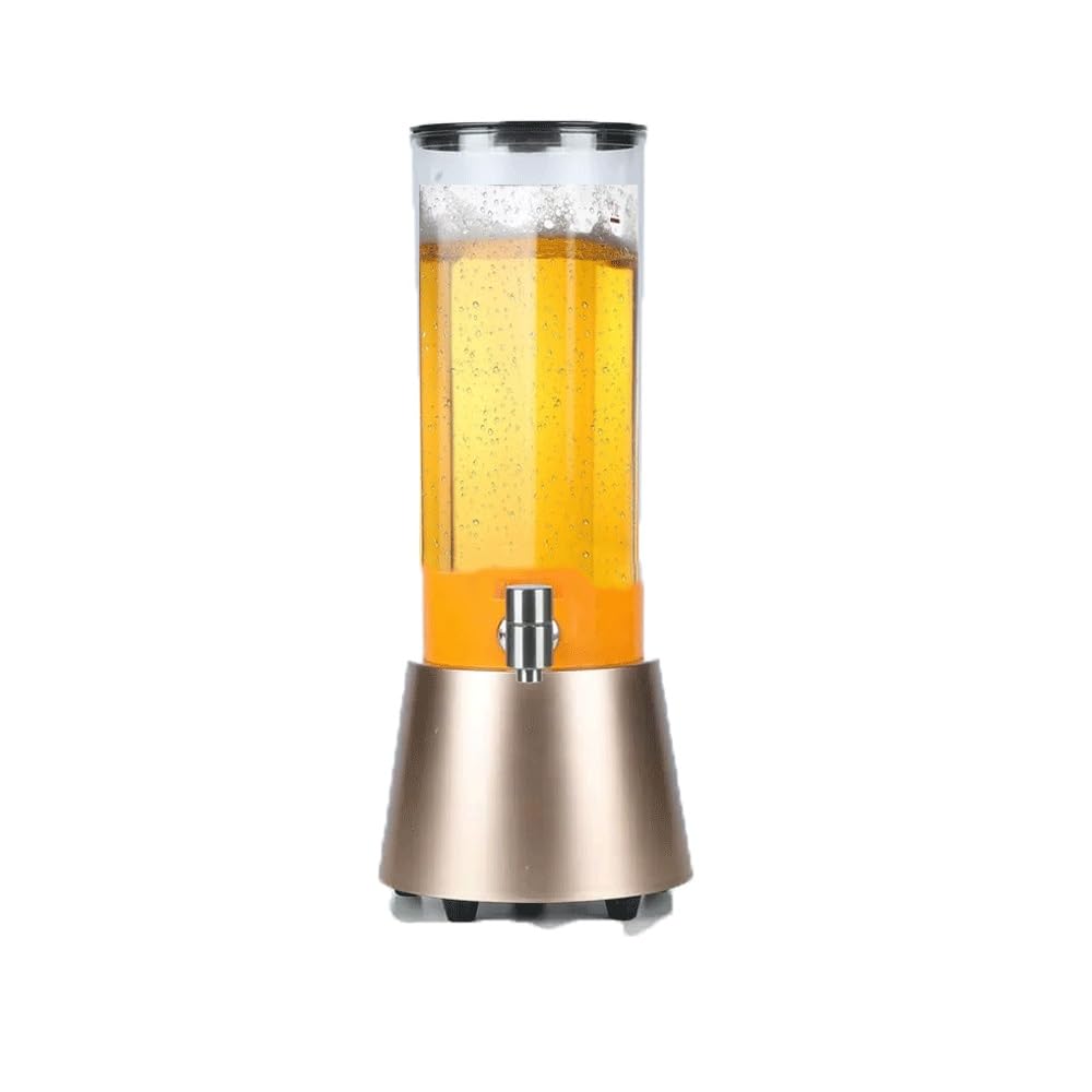 Dispenser A Torre Di Birra Dispenser For Bevande Ad Alta Capacità Da 3 Litri Con Luce A LED Torre Di Birra Da Tavolo For Bevande Alla Vino Cocktail Margarita Drink Tower Dispenser Barile Di Birra(Rose
