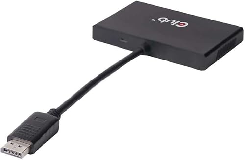 Vista 3 de Club3D CSV-6400 Multi Stream Transport (MST) DisplayPort a DisplayPort Multi Monitor Splitter - 4 puertos MST Hub - DP 1.2 a 4x DP MST Hub USB