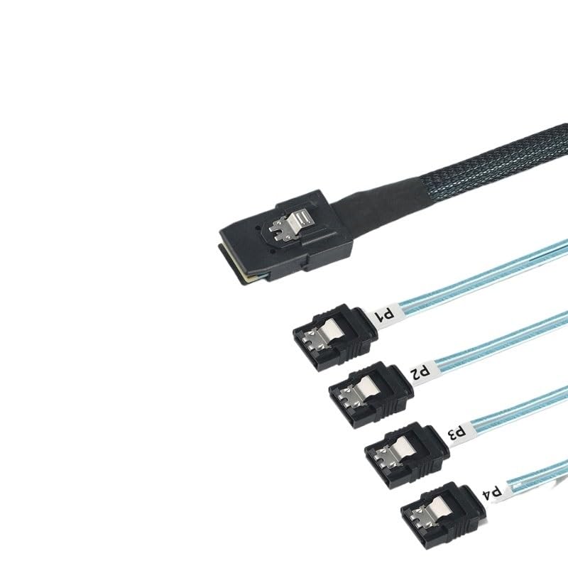 Cable S*A*S SATA SFF-8087 a 4 SATA 12Gbps 50cm miniatura 3