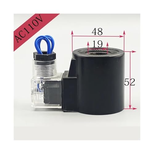 Bobine 19mm AC110V haute performance pour commutation stable de valve