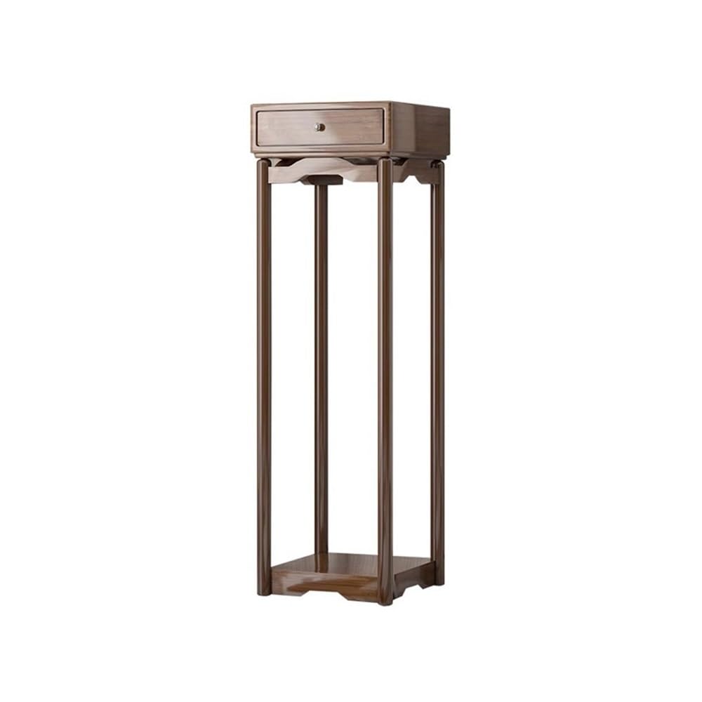 birene Vase Stand Light Luxury with Drawers Bonsai Rack Shelf, Study Living Room Floor Standing Planter Bracket(M)