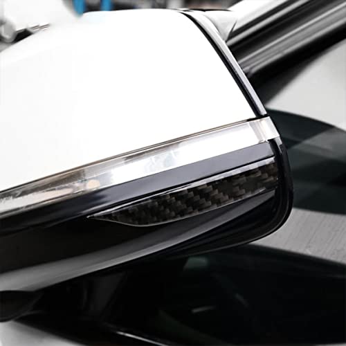 Adunsiaoto 2 Stück Türkantenschutz für Autotüren Kantenschutz Autotür für Rückspiegel, Carbon-Faser Muster Rückspiegel Streifen Abdeckung, Auto Universal(8.7x1.45cm)