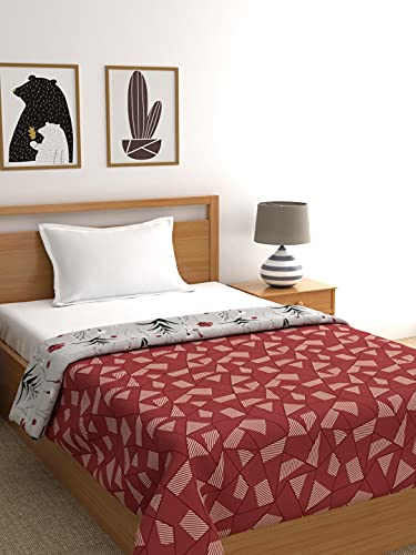 Image of Trident Reversible Queen Dohar, Microfiber, Dohar Double Bed, Queen Size Blanket, Super Soft Quilt, Comfort Living Dohar Collection 90 GSM, Samba, Single