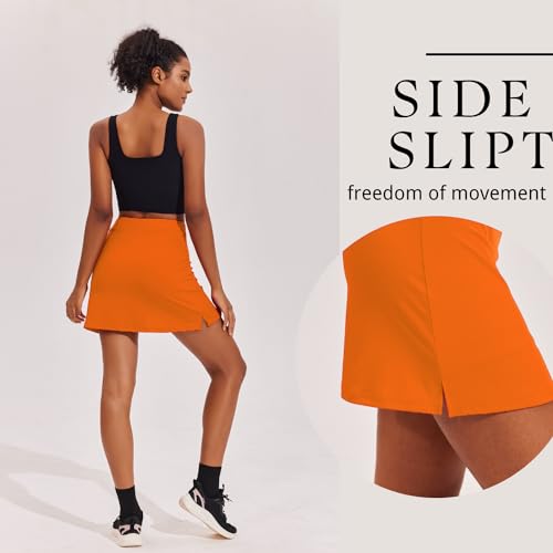 Image of Ekouaer 16 inch Golf Skorts for Woman with Inner Pockets Silicone Grippers Tennis Skirt Quick Dry Athletic Pickleball Skort