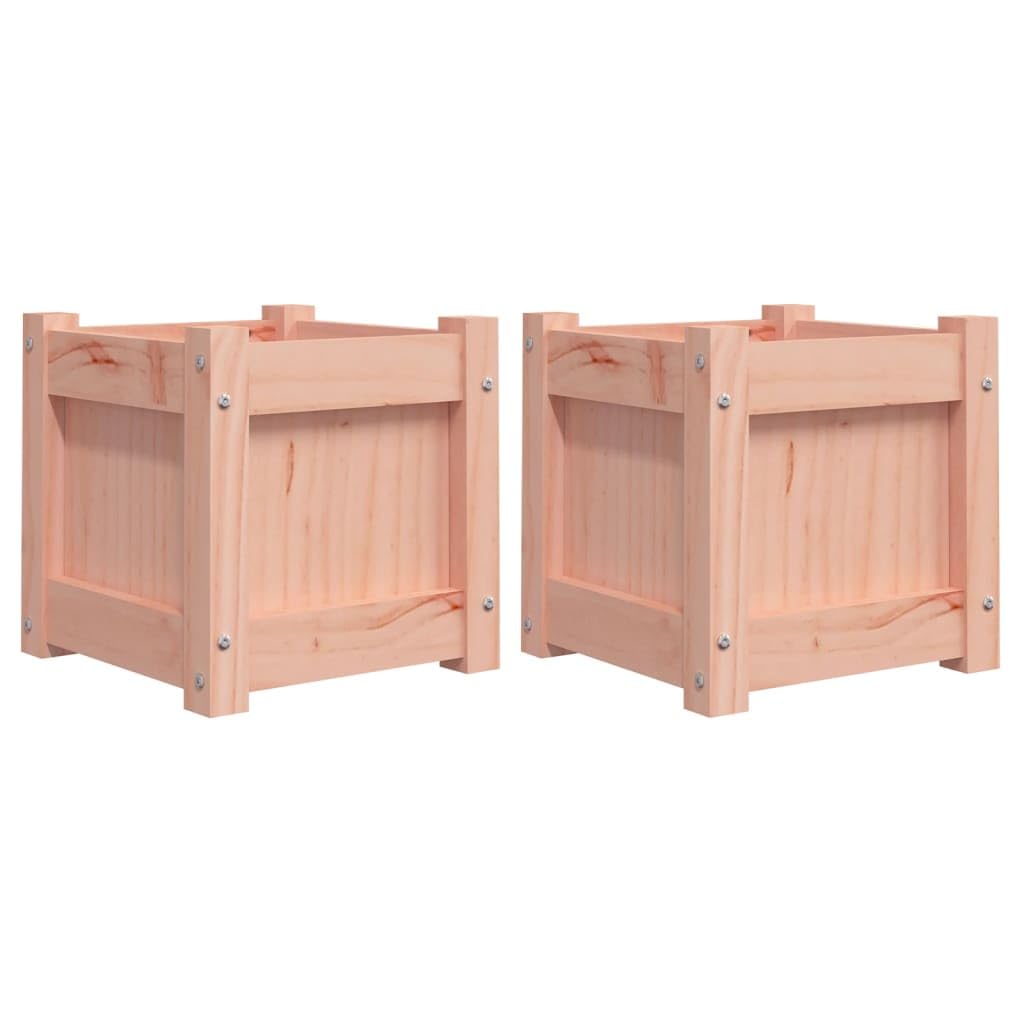 Jardinières 2 Pcs Douglas bac à fleurs extérieur légumes plantes