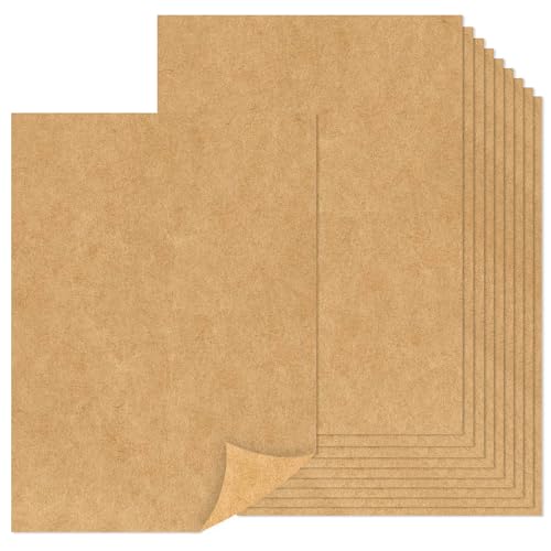 Image of Lakeer 80 GSM A4 Kraft /Craft Paper Sheets - Pack of 100, Brown Color for DIY Projects, Pencils, Crafting, Decorations