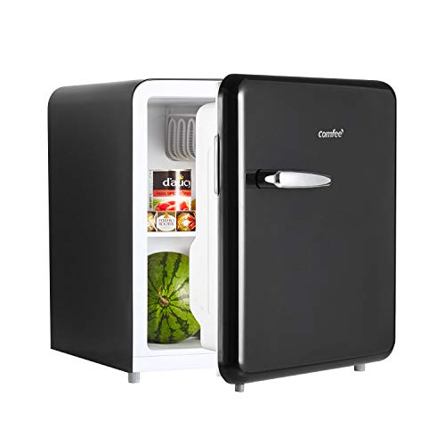 Comfee CRR16S3ABB Comfee 1.6 Cubic Feet Solo Series Retro Refrigerator Sleek Appearance Hips Interior thumb #2