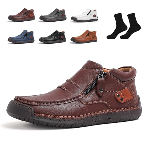 Tuthrav Orthopedic Slip-On Leather Boots