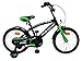 Amigo BMX Fun - Kinderfahrrad für Jungen - 16 Zoll - mit Handbremse, Rücktritt, Lenkerpolster und Stützräder - ab 4-6 Jahre - Schwarz/Grün