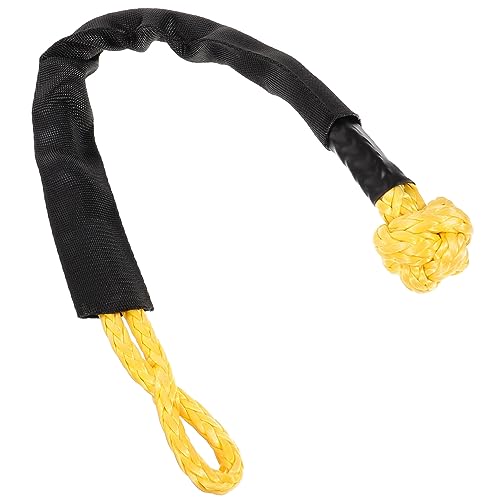 Cabilock Flexible Winch Shackle Towing Strap Synthetic Cable Accessory for Off Road Vehicle Rescue High Strength for Ditch Mud