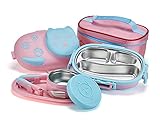 Fun Kids Carry All Kitty Lunchbox Insulated Dishwasher Safe Easy Clean Leak Proof