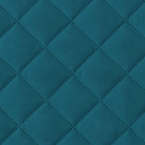 Miniatura 4 de Funda de sofá modular, 1 pieza, reversible, impermeable, en forma de L, protector de muebles para niños, perros y gatos con correas elásticas (azul