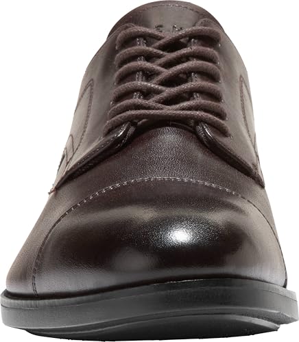 Cole Haan Men's Harmon Grand Cap Toe Oxfords, Dark Chocolate/Black Water Proof, 10-M US