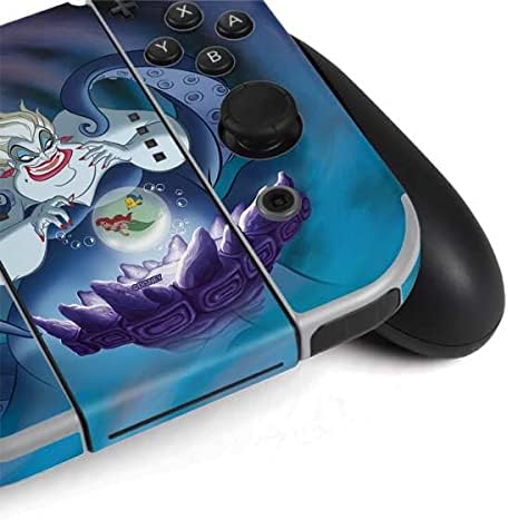 Skinit Decal Gaming Skin Compatible with Nintendo Switch OLED (2021) - Officially Licensed Disney Villains Ursula Ariel and Flounder Design