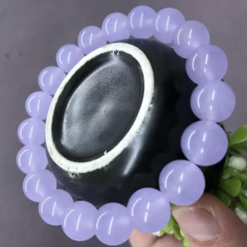 2 Pcs Genuine 6/8/10/12mm Natural Lavender Jade Round Gemstone Bracelet 7.5" AAA-8mm3
