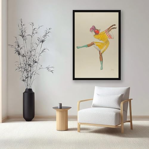 Cadre suspendu Josephine Baker affiche Paul Colin en toile