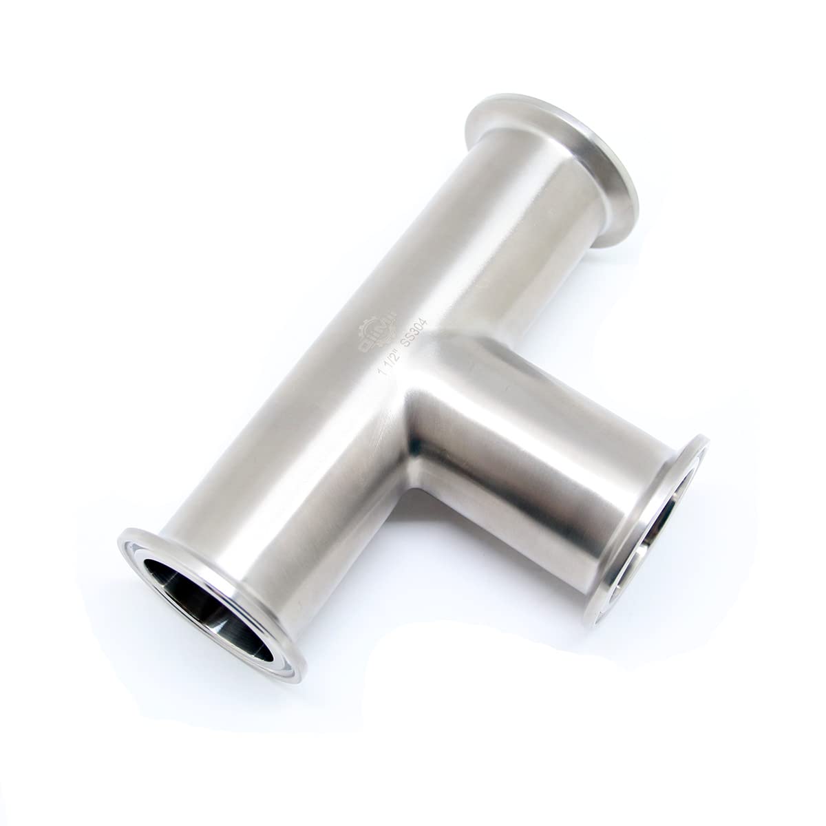 QiiMii Clamp Tee 3 Way Stainless Steel 304 Fits 1.5 Inch Tri Clamp, 38mm Pipe OD Sanitary Fittings Schlauchverbinder (1.5 Inch - View #11