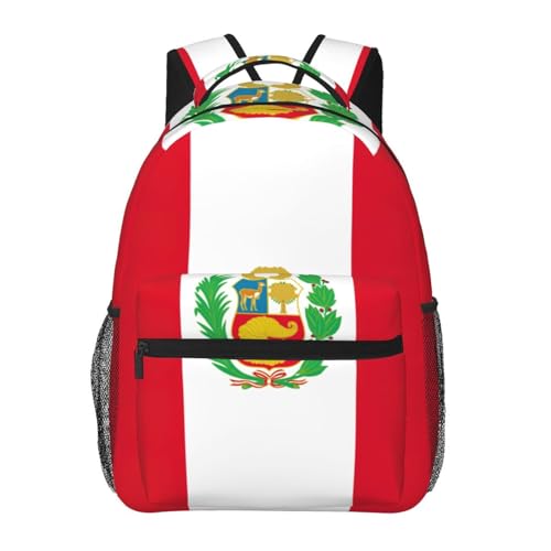 Sac à dos Pérou en toile imprimée ultra légère et compartiment ordinateur