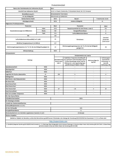 Réfrigérateur congélateur en bas Beko RCSA300K40SN - vue 8