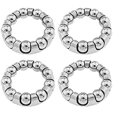 MTQY 4pcs Bicycle Ball Bearing Retainer 1/4" x 9 Balls Repair Accessories for Bike Crank Bottom Brac